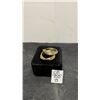 Image 1 : 14K Gold and Platinum Plated 39mm Triple Twisted Hoop Earrings
