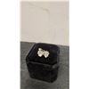 Image 3 : Platinum-Plated 2.0-Carat Each Moissanite Lab Diamond Stud Earrings GH, VVS1 with GRA Report