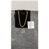 Image 1 : 14K Gold Plated 2.0mm Twisted Rope Necklace, 23" Long