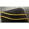 Image 4 : 14K Gold Plated 2.0mm Twisted Rope Necklace, 23" Long