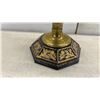 Image 3 : Collection of Four Vintage Oil Lamps Including Victorian Pressed Glass and More