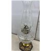 Image 5 : Collection of Four Vintage Oil Lamps Including Victorian Pressed Glass and More