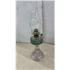 Image 6 : Collection of Four Vintage Oil Lamps Including Victorian Pressed Glass and More