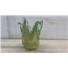 Image 11 : Vintage Art Glass Collection Including Twisted Stem Goblet, Bud Vases, and More, Tallest 17 1/2"