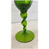 Image 13 : Vintage Art Glass Collection Including Twisted Stem Goblet, Bud Vases, and More, Tallest 17 1/2"
