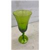 Image 14 : Vintage Art Glass Collection Including Twisted Stem Goblet, Bud Vases, and More, Tallest 17 1/2"