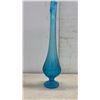 Image 6 : Vintage Art Glass Collection Including Twisted Stem Goblet, Bud Vases, and More, Tallest 17 1/2"