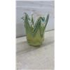 Image 7 : Vintage Art Glass Collection Including Twisted Stem Goblet, Bud Vases, and More, Tallest 17 1/2"