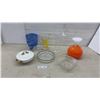 Image 1 : Porcelain Covered Serving Dish with Gold Handles, Art Glass Vases, Crystal Bowls, and More