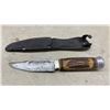 Image 5 : Three Hunting Knives with Leather Sheaths Including Giesen & Forsthoff Bonza and More