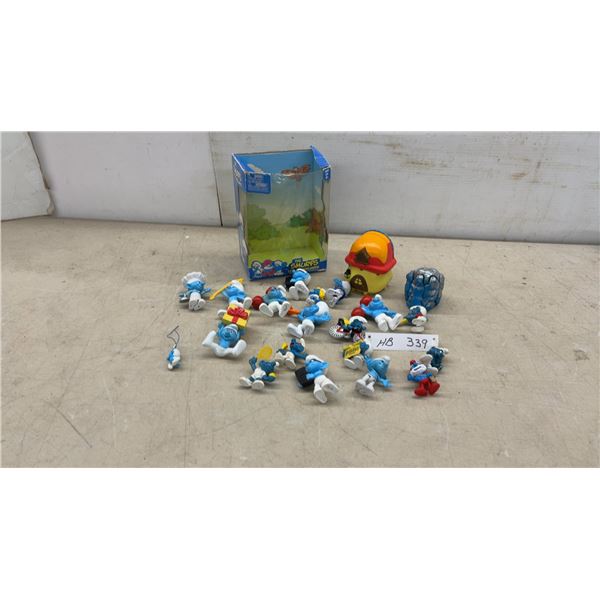 Smurf Figure Collection with Mushroom House and Accessories and More