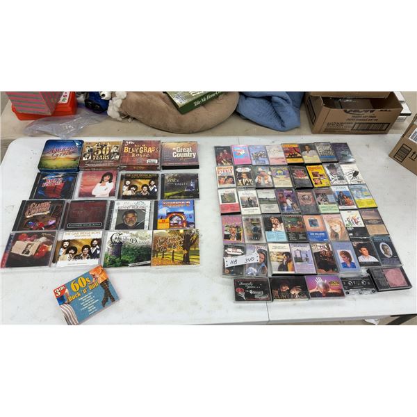 Country and Gospel Music CD and Cassette Tape Collection, Oak Ridge Boys and More, Some Factory