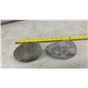 Image 2 : Six Grooved Stone Hammer Heads, Approximately 4" to 5" Each