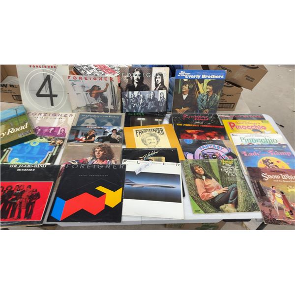 Album Collection: Foreigner, The Fixx, Everly Brothers, Disney Vinyl Records, LED Zeppelin Cassettes