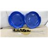 Image 1 : 2 Plastic Snow Saucer Sleds & Badminton Net?