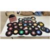 Image 1 : Collection of Vintage 45 RPM Vinyl Records, The Beatles, Ray Price, and Carry Case