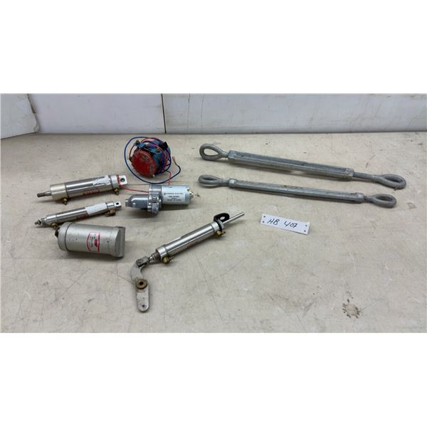 Johnson Electric DC Gearmotor, Pneumatic Cylinders, Turnbuckles, and More