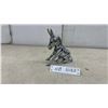 Image 1 : Chrome-Plated Sitting Donkey Hood Ornament