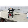 Image 1 : Black Metal Bicycle Rear Rack Cargo Basket with Orange and Red Reflectors