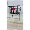 Image 3 : Black Metal Bicycle Rear Rack Cargo Basket with Orange and Red Reflectors