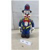 Image 1 : Vintage Battery-Operated Police Clown Toy with Baton and Handcuffs, 1960s-1970s, 13 1/2" Tall