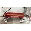 Image 1 : Henry Express Red Metal Pull Wagon with White Wheels