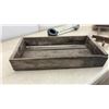 Image 7 : Vintage Pressed Steel Toy Truck Chassis, Wooden Tray and More