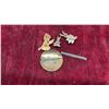 Image 7 : Vintage Gold-Tone Rabbit Brooches with Green Cabochons, Costume Rings, Sterling Brooch and More