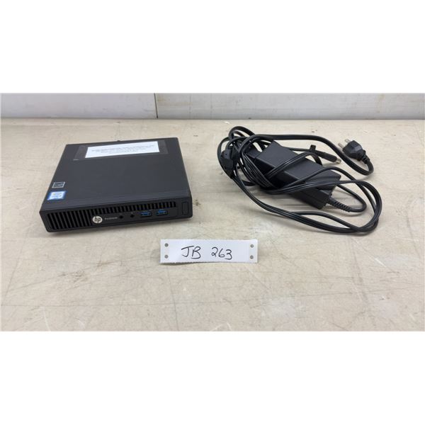 HP ProDesk 400 G2 Mini Desktop Computer with Intel Core i3, SSD, WiFi, and Power Adapter