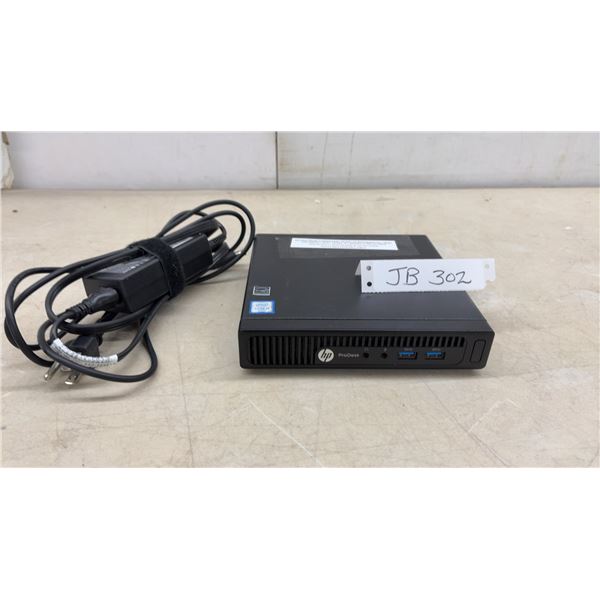HP ProDesk 400 G2 Mini Desktop Computer with Intel Core i3, SSD, WiFi, and Power Cable
