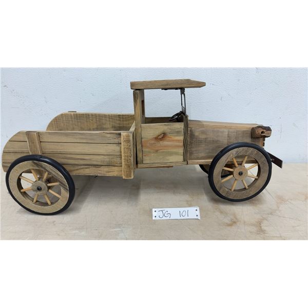 Rustic Wooden Truck Planter - 26" Long