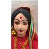 Image 5 : Five Vintage East India Traditional Dolls with Handcrafted Clothing and Wooden Bases