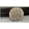 Image 6 : Three Fiji 50 Cents Queen Elizabeth II Coins with Outrigger Boat, 1975 and 1976