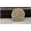 Image 7 : Three Fiji 50 Cents Queen Elizabeth II Coins with Outrigger Boat, 1975 and 1976