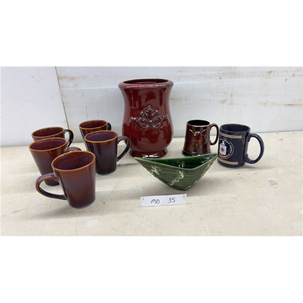 Hornsea Pottery Fox Face Ceramic Tankard, 6 Matching Mugs, CIA Souvenir Mug and More