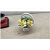 Image 13 : Assorted Ceramic Vases, Milk Glass Compotes, Salt and Pepper Shakers, and More