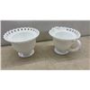 Image 5 : Assorted Ceramic Vases, Milk Glass Compotes, Salt and Pepper Shakers, and More