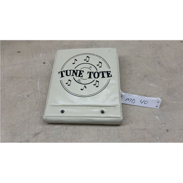 Tune Tote 45 RPM Record Carrying Case Filled with Records