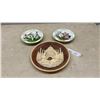 Image 1 : Carl Romanelli Taj Mahal Lovers Plate, & 2 Calla Lilly Garden Collecto Flower Garden Plates