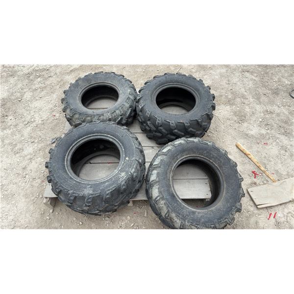 Set of Four Polaris by Carlisle ATV/UTV Off-Road Tires, 26 x 9R12 and 26 x 11R12