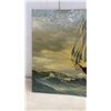 Image 5 : Mid-Century Craft Tint "Three-Masted Tall Clipper Ship" Paint-By-Numbers Painting, 18 x 24"