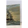 Image 6 : Mid-Century Craft Tint "Three-Masted Tall Clipper Ship" Paint-By-Numbers Painting, 18 x 24"