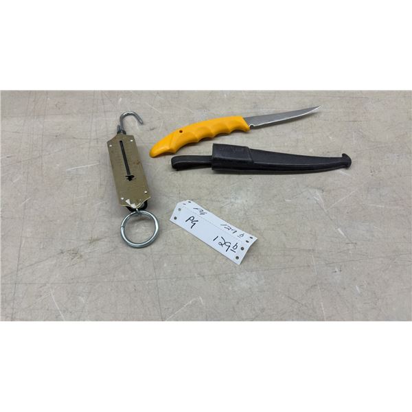 Kershaw Fillet Knife with Sheath and Chatillon's Improved Salter No. 2 Spring Scale & Inspection