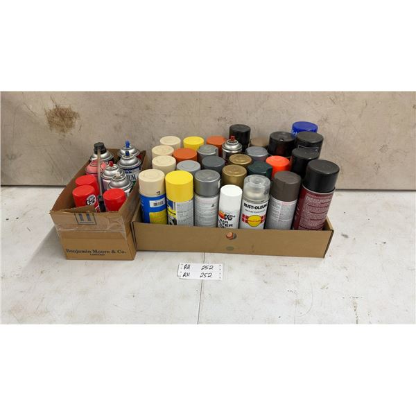 Rust-Oleum, Krylon, Dupli-Color, and 3M Assorted Spray Paints and Adhesives