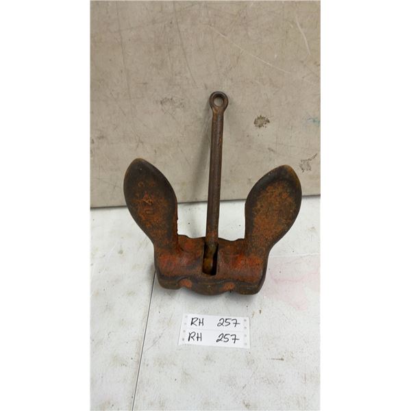 Cast Iron Navy-Style Utility Anchor, No. 20