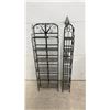 Image 1 : Two Black Wrought Iron Plant Stands 48" Tall