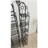 Image 3 : Two Black Wrought Iron Plant Stands 48" Tall