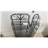Image 4 : Two Black Wrought Iron Plant Stands 48" Tall