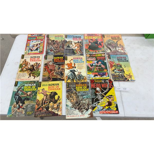 Collection of Gold Key Korak Son of Tarzan and DC Weird Worlds Comic Books, 1972-1975, $0.12-0.50