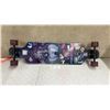 Image 1 : Mercer Drop-Through Longboard with Purple Wolf Graphic and Stickers